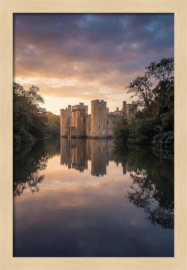Castle Reflected In Still Moat