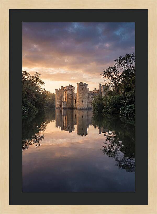Castle Reflected In Still Moat