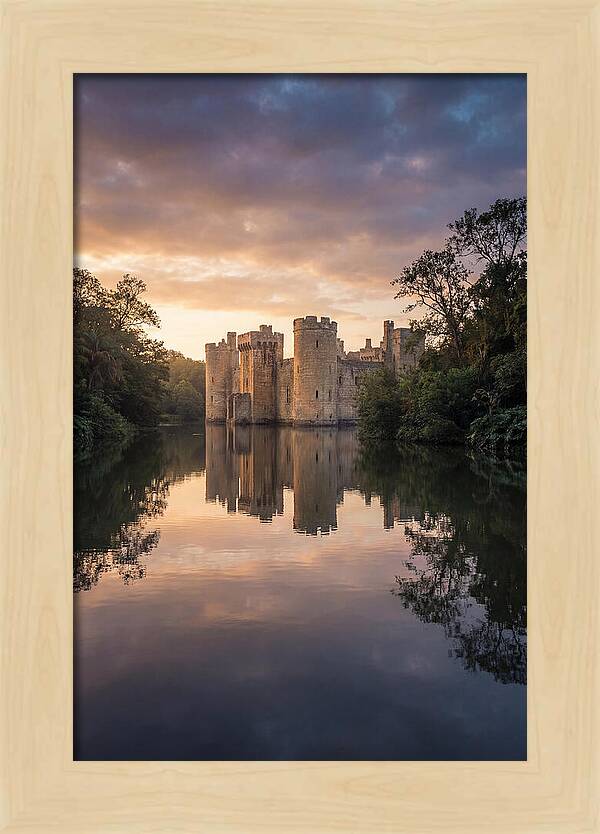 Castle Reflected In Still Moat