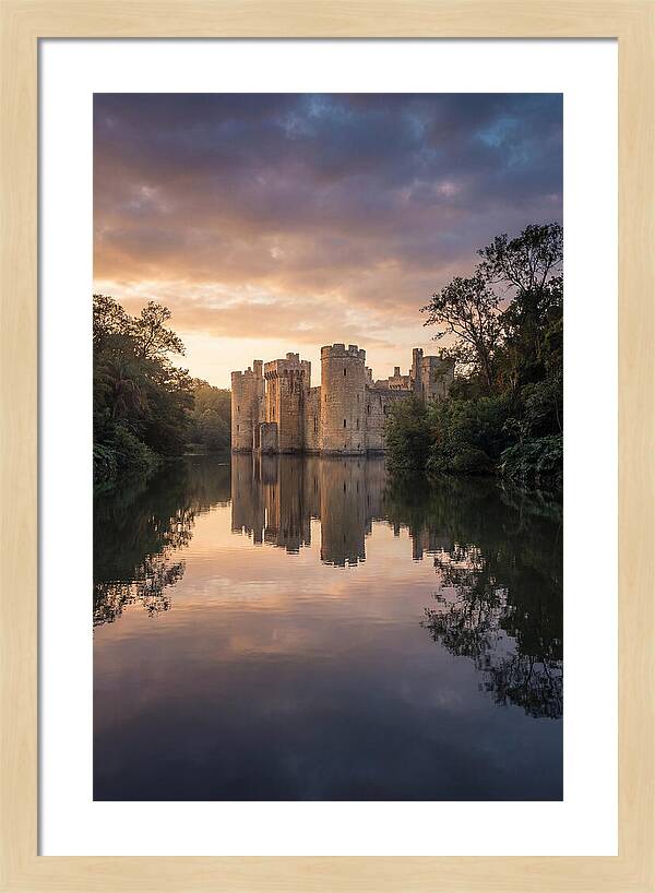 Castle Reflected In Still Moat