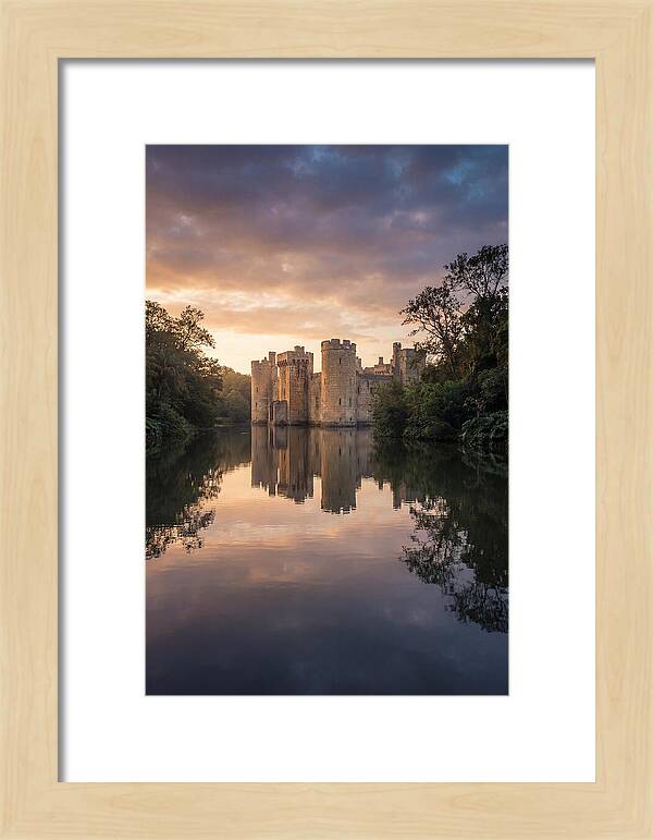 Castle Reflected In Still Moat