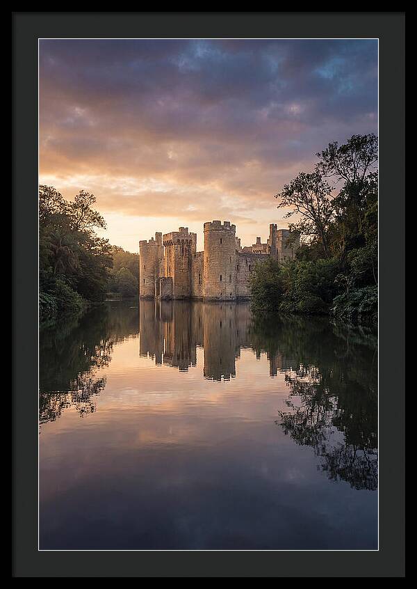 Castle Reflected In Still Moat