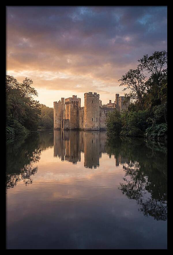 Castle Reflected In Still Moat