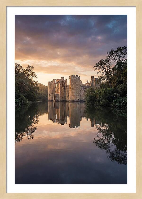 Castle Reflected In Still Moat