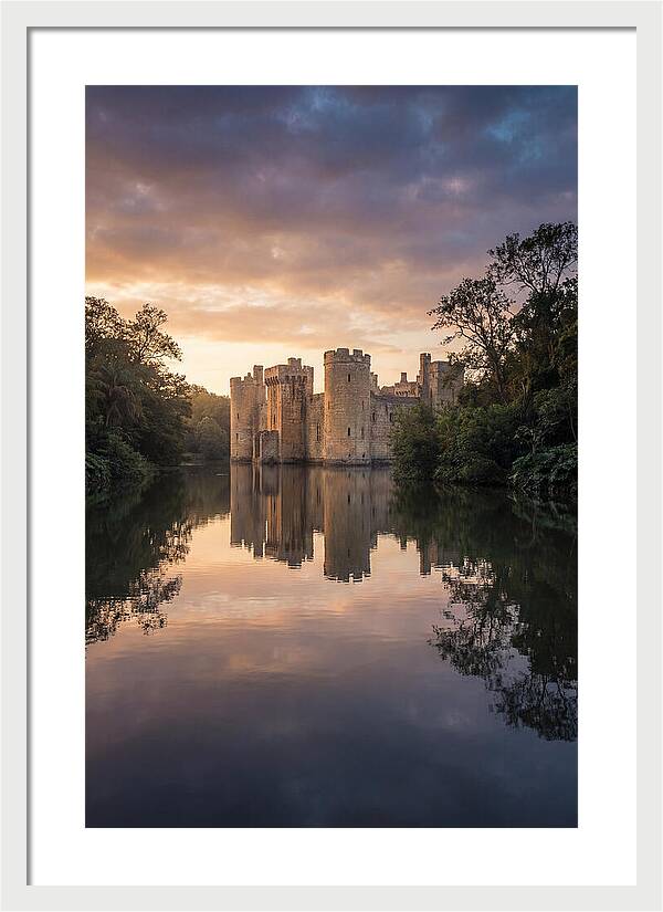 Castle Reflected In Still Moat