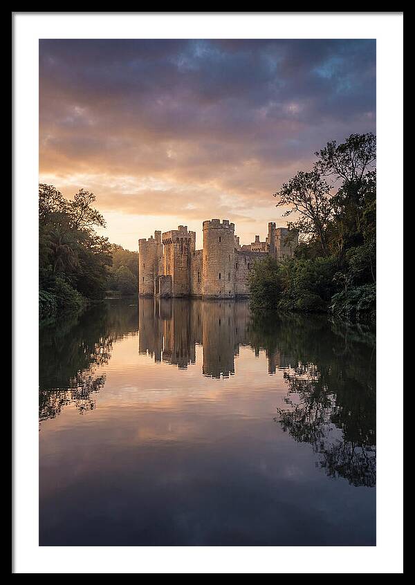 Castle Reflected In Still Moat