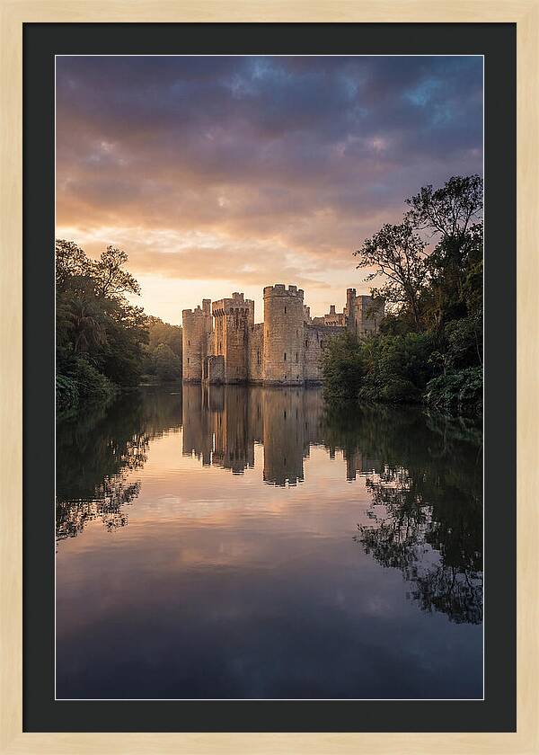 Castle Reflected In Still Moat