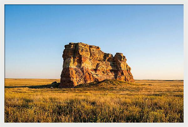 Castle Rock At Sunset