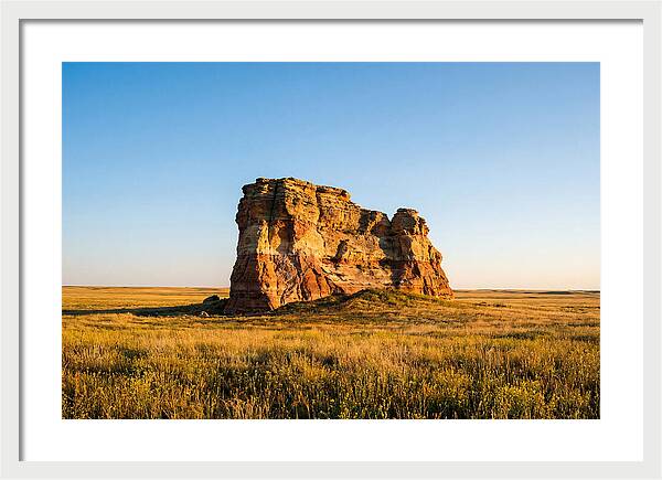 Castle Rock At Sunset