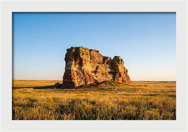 Castle Rock At Sunset
