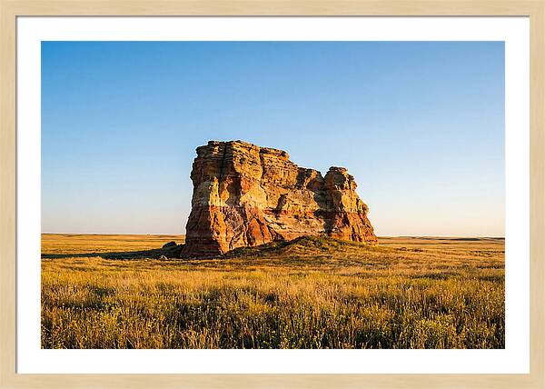 Castle Rock At Sunset