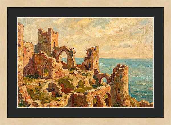 Castle Ruins By The Sea
