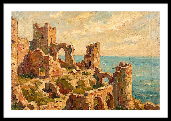 Castle Ruins By The Sea