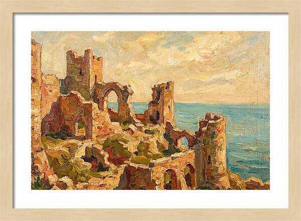 Castle Ruins By The Sea