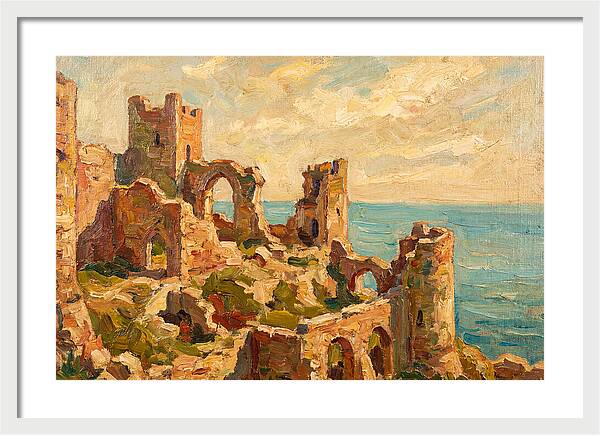 Castle Ruins By The Sea