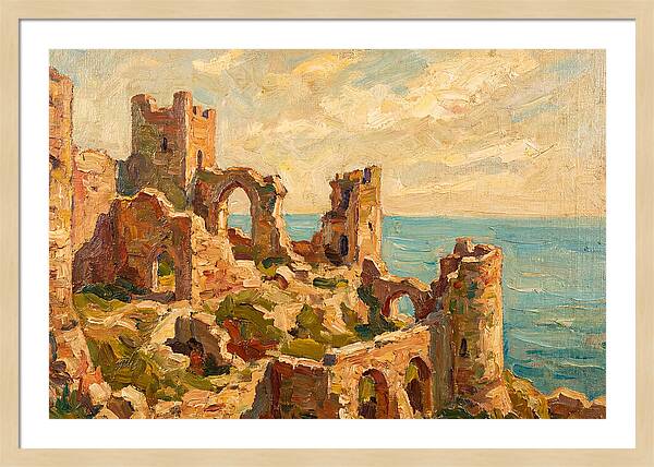 Castle Ruins By The Sea