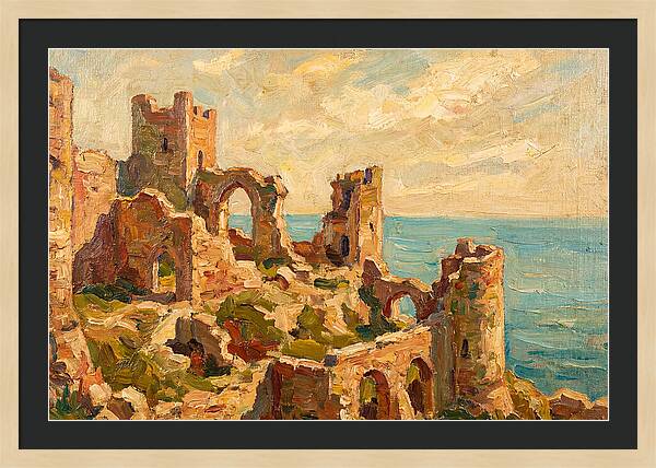 Castle Ruins By The Sea