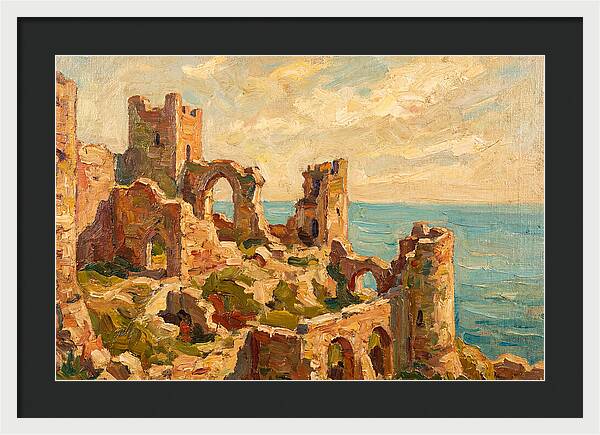 Castle Ruins By The Sea