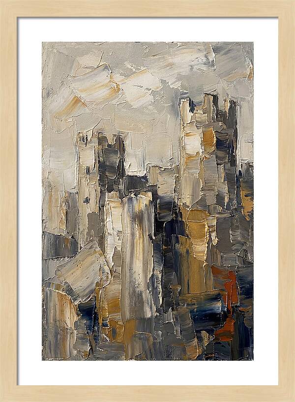Castle Ruins In Earthy Tones
