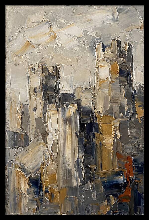 Castle Ruins In Earthy Tones
