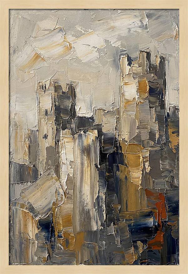Castle Ruins In Earthy Tones