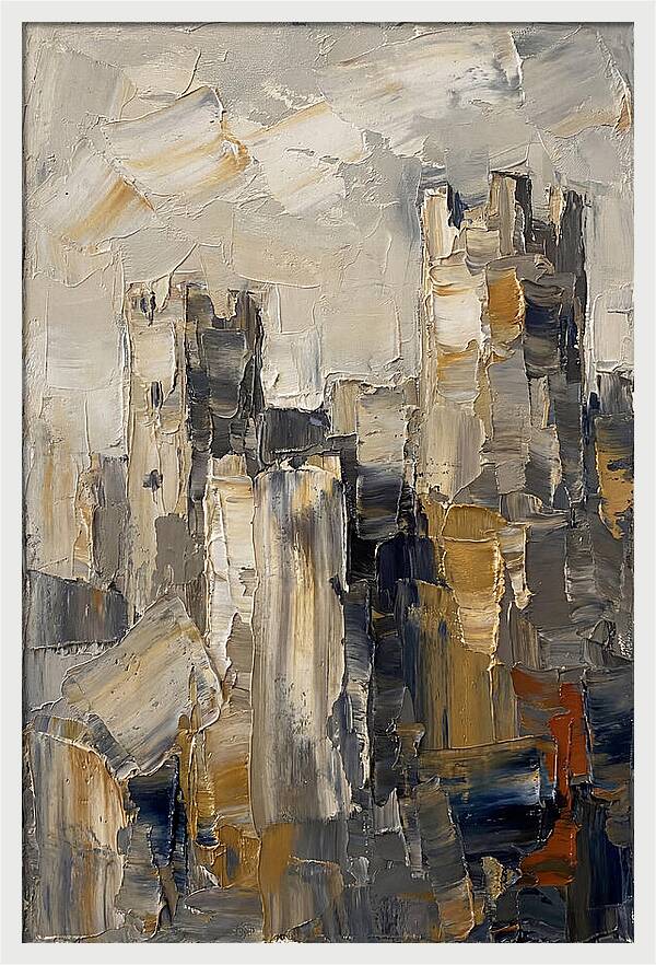 Castle Ruins In Earthy Tones