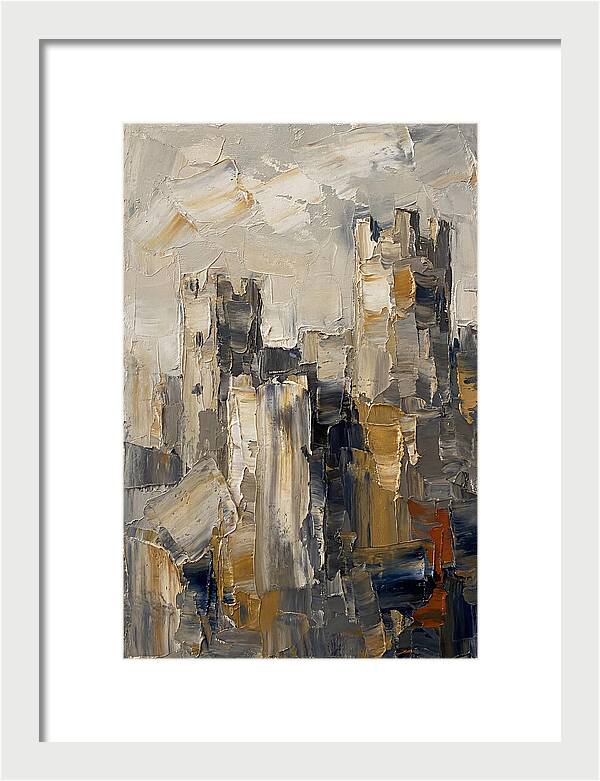 Castle Ruins In Earthy Tones