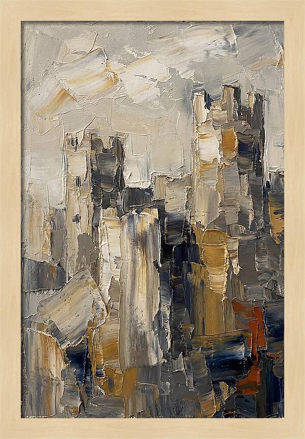 Castle Ruins In Earthy Tones