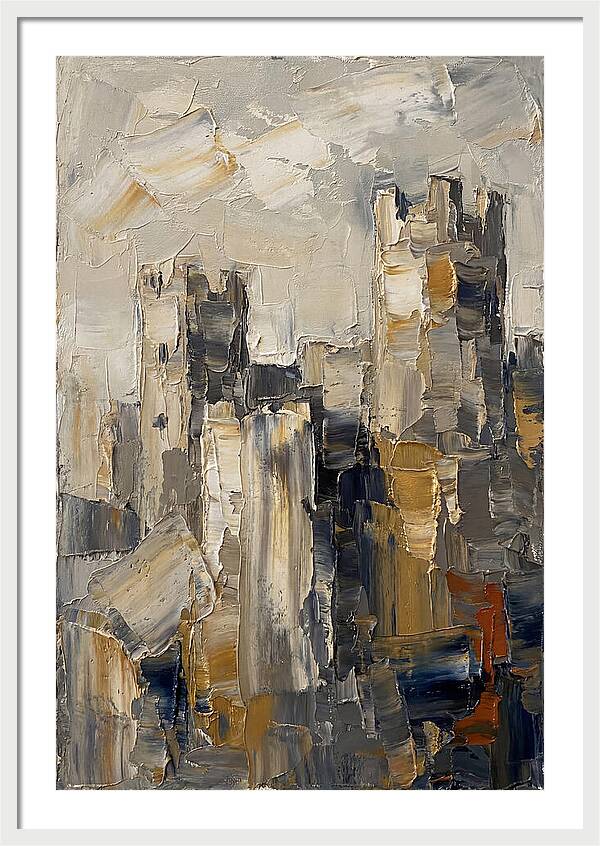 Castle Ruins In Earthy Tones