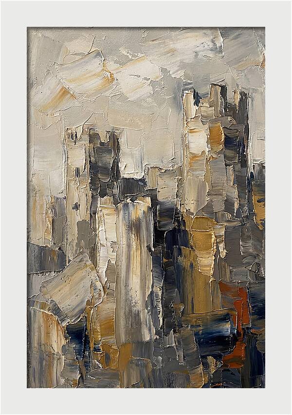Castle Ruins In Earthy Tones