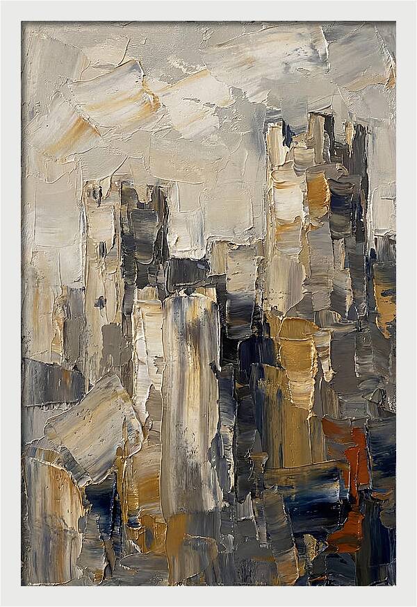 Castle Ruins In Earthy Tones