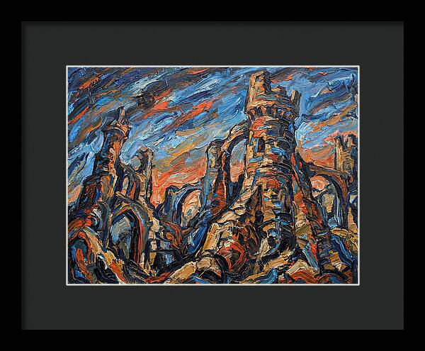 Castle Ruins In Expressionist Style
