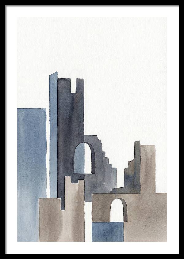 Castle Ruins In Watercolor