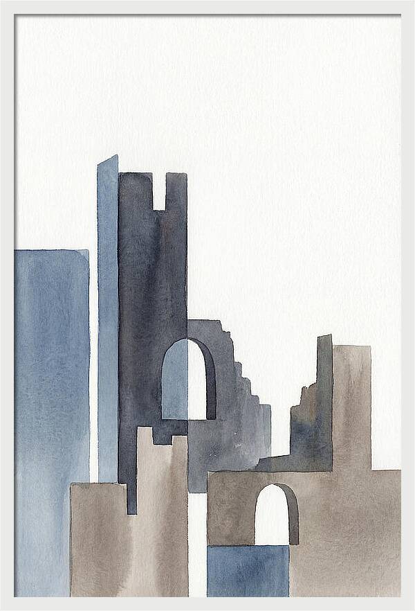 Castle Ruins In Watercolor