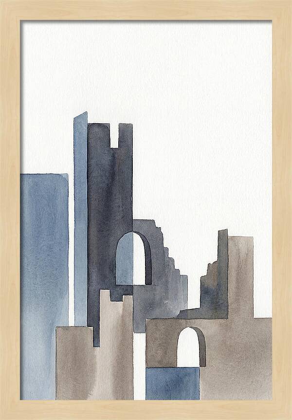Castle Ruins In Watercolor