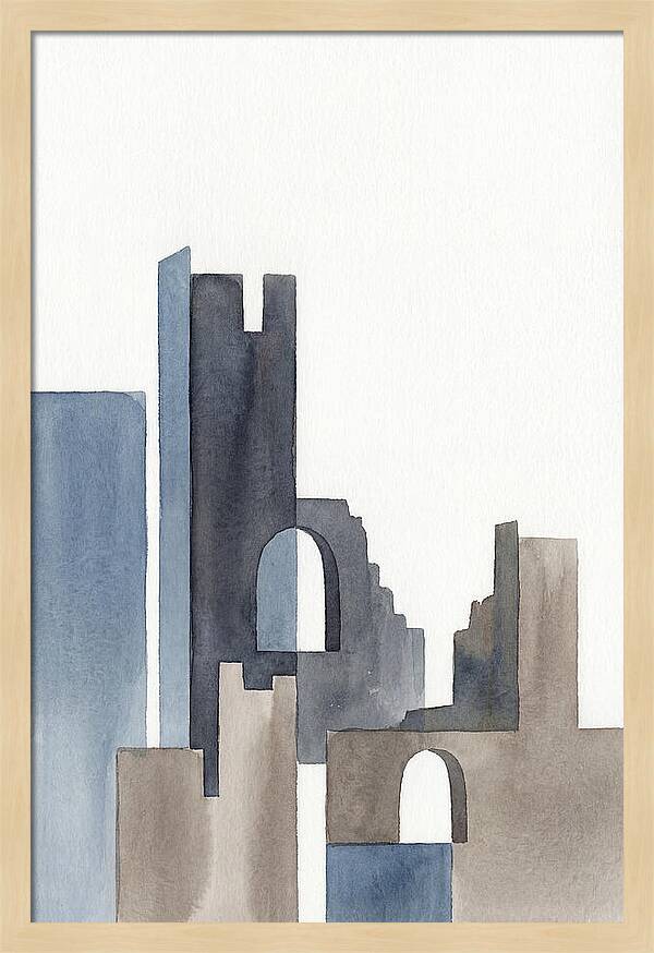 Castle Ruins In Watercolor