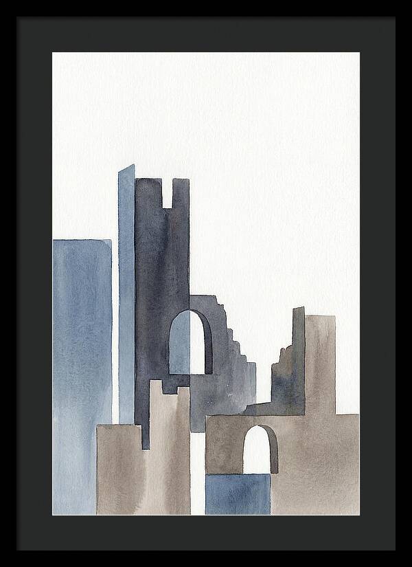Castle Ruins In Watercolor