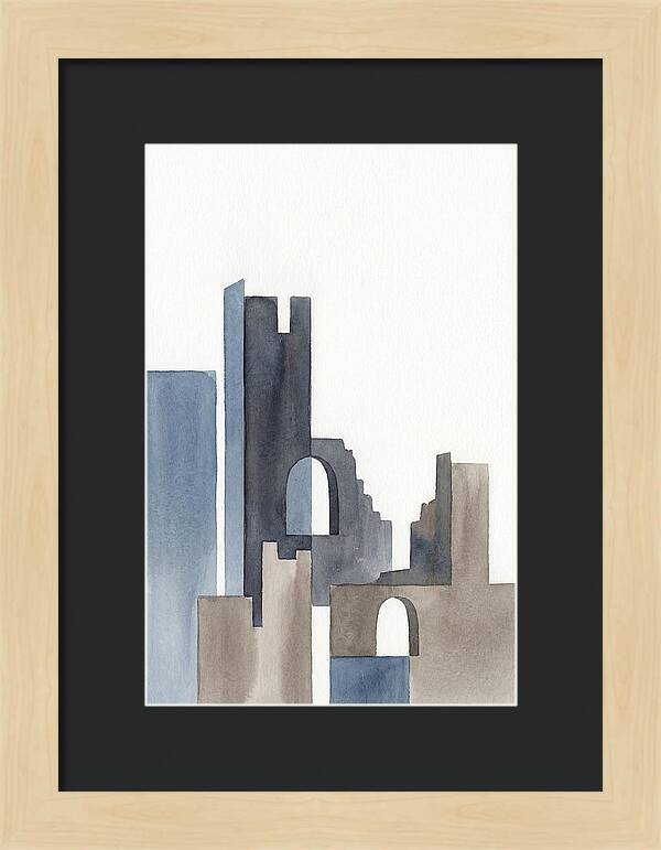 Castle Ruins In Watercolor