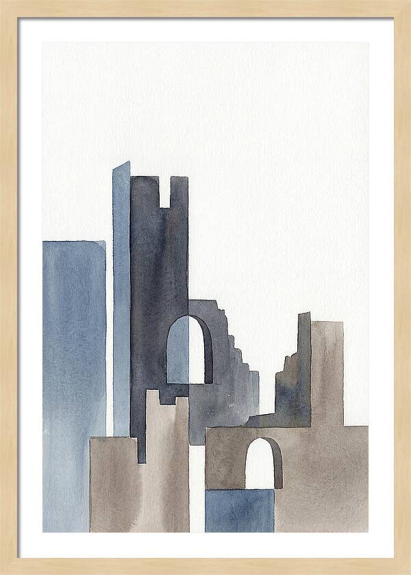 Castle Ruins In Watercolor