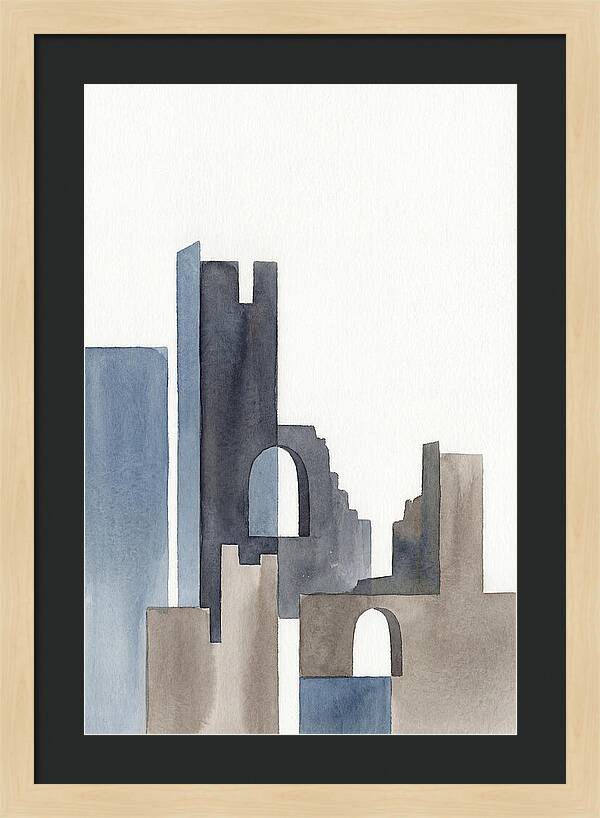 Castle Ruins In Watercolor