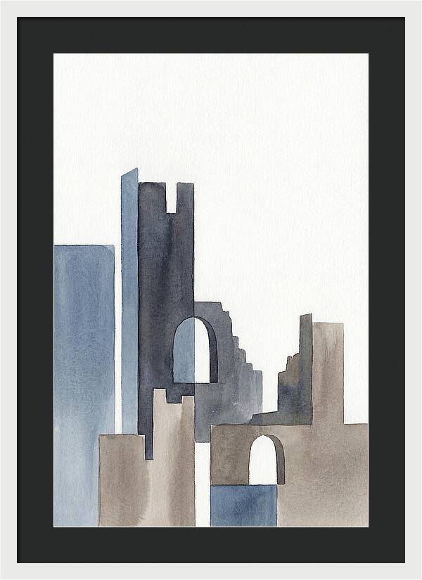 Castle Ruins In Watercolor