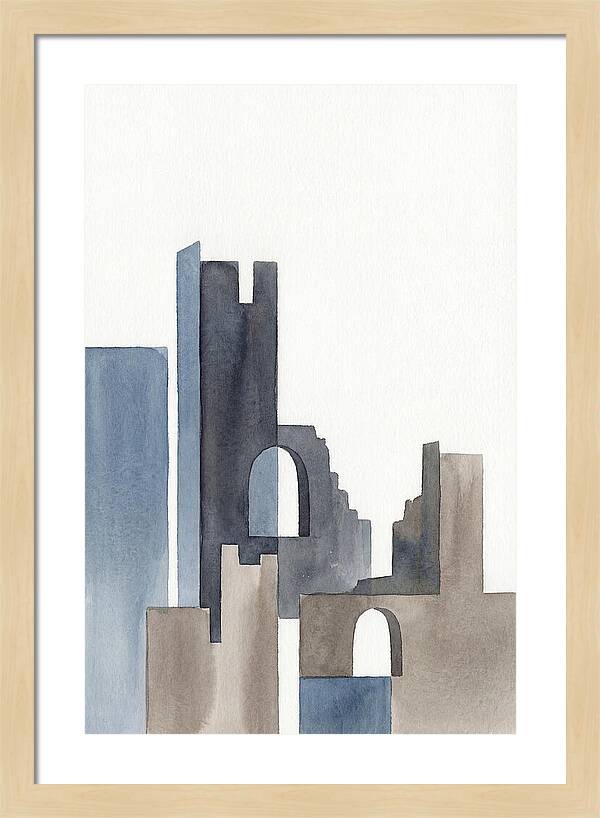 Castle Ruins In Watercolor