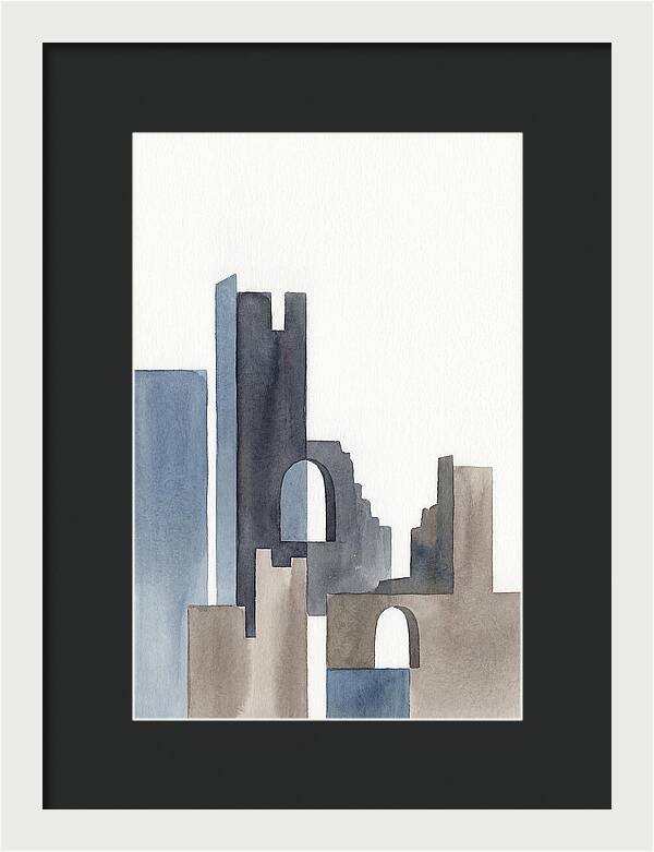 Castle Ruins In Watercolor