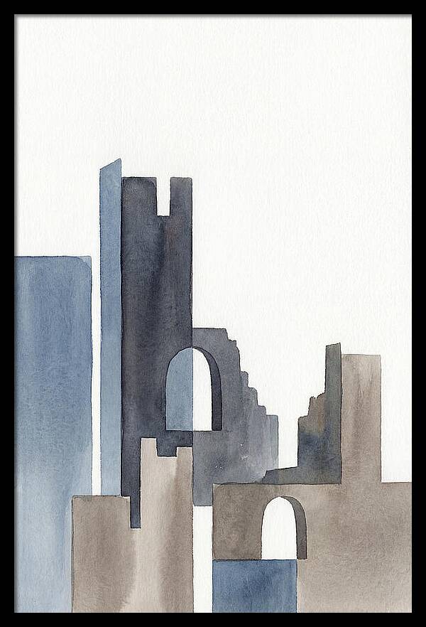 Castle Ruins In Watercolor