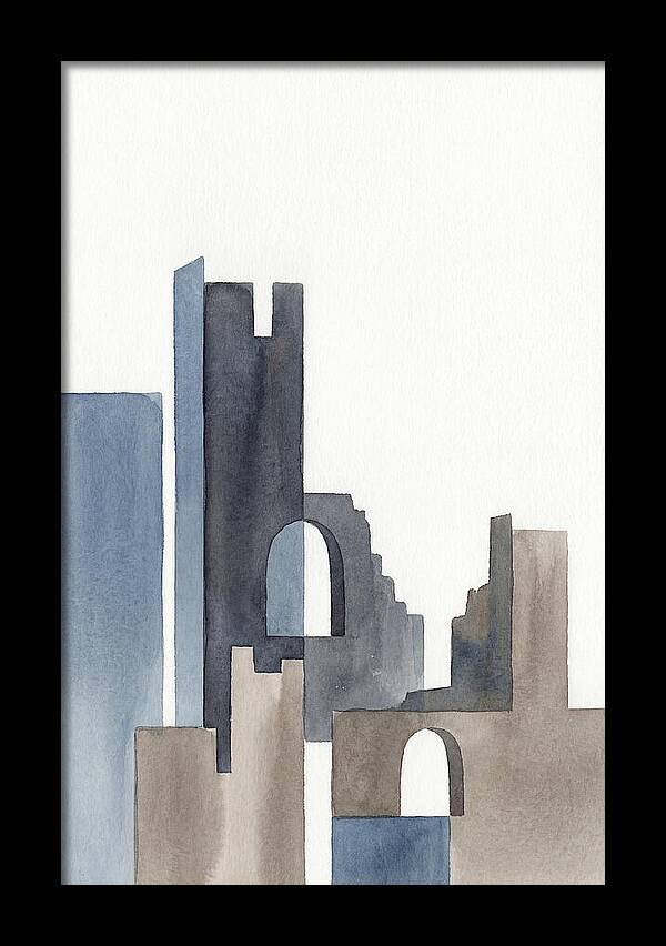 Castle Ruins In Watercolor