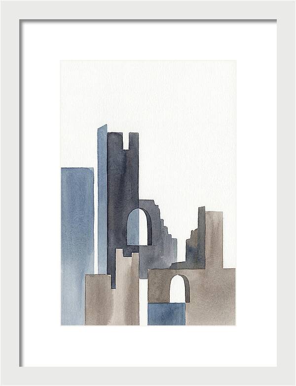 Castle Ruins In Watercolor