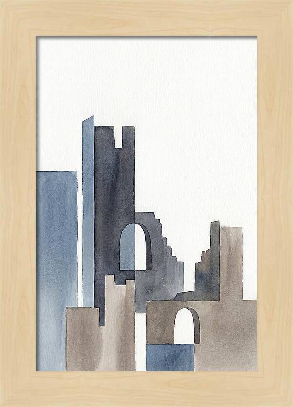 Castle Ruins In Watercolor