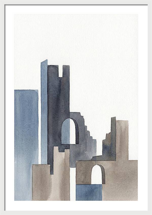 Castle Ruins In Watercolor