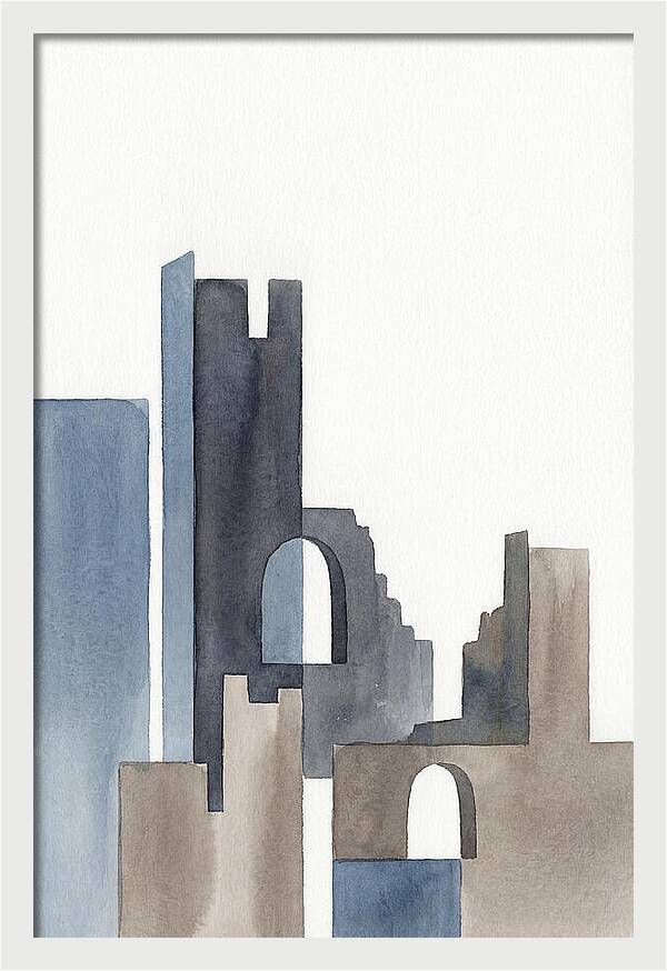 Castle Ruins In Watercolor