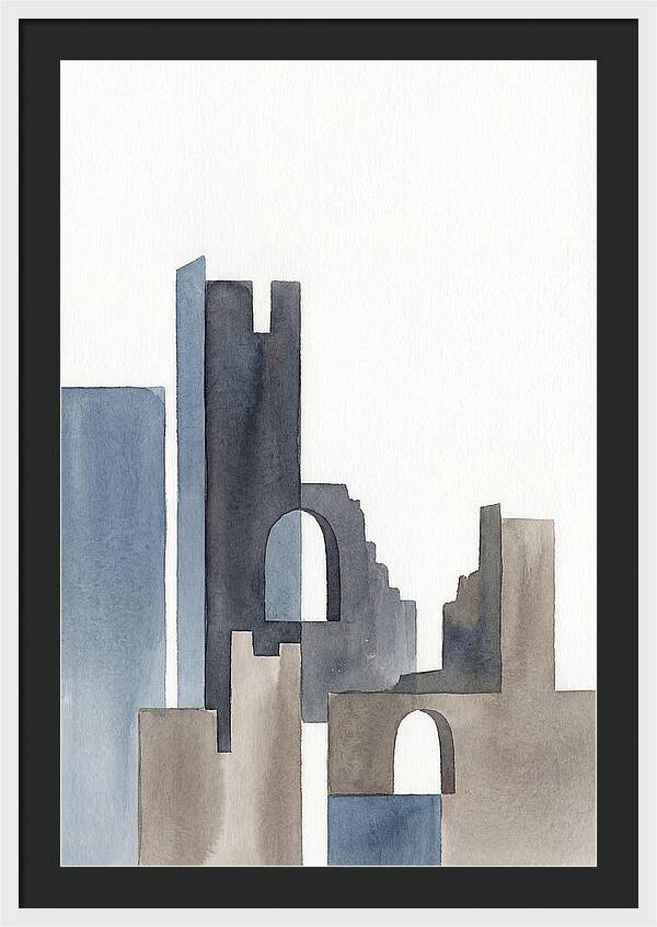 Castle Ruins In Watercolor